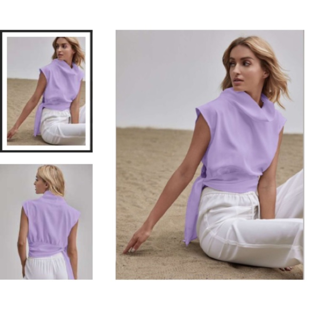 NWT SHEIN Blouse S lavender - Picture 2 of 9